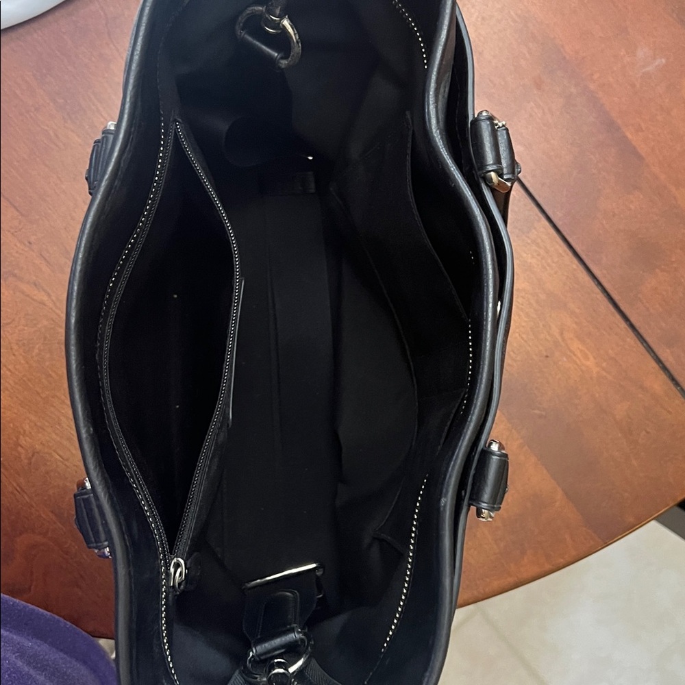 Coach Black Leather Laptop Bag - Picture 3 of 5